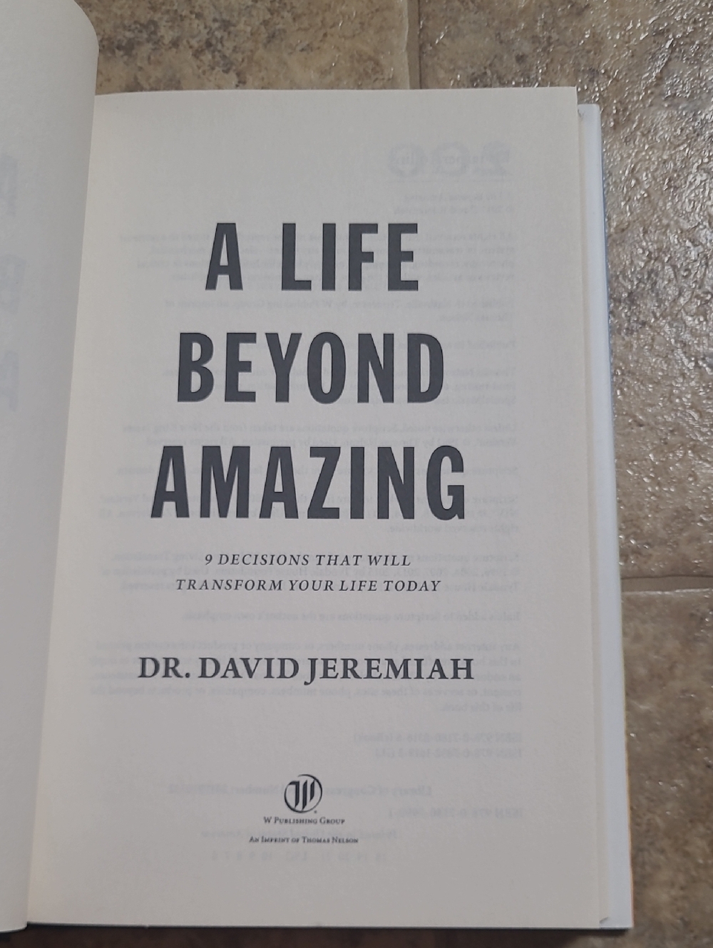 A Life Beyond Amazing Hardcover - Picture 2 of 7